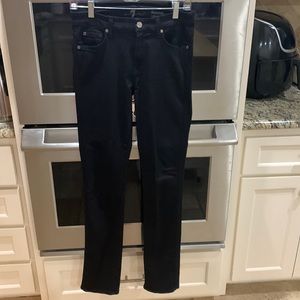 7 For all mankind size 28 black denim jeans. New condition.